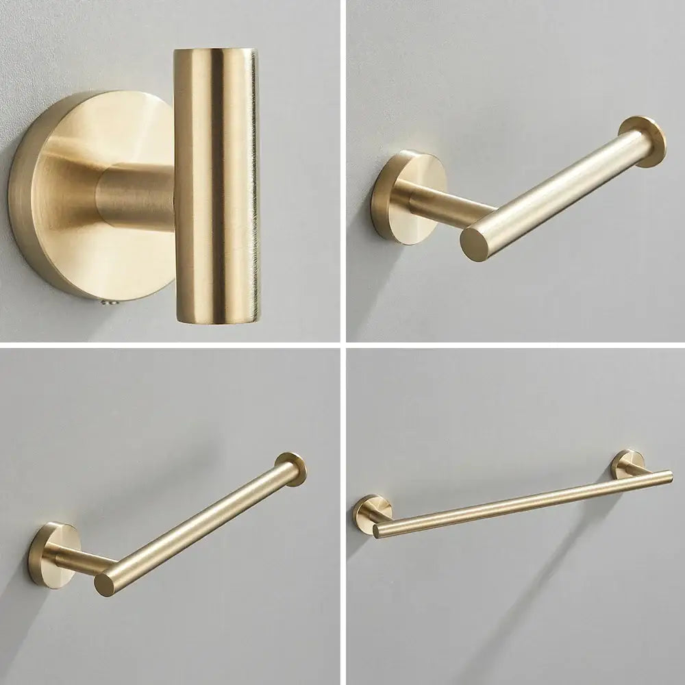 Gold Bathroom Accessories Set