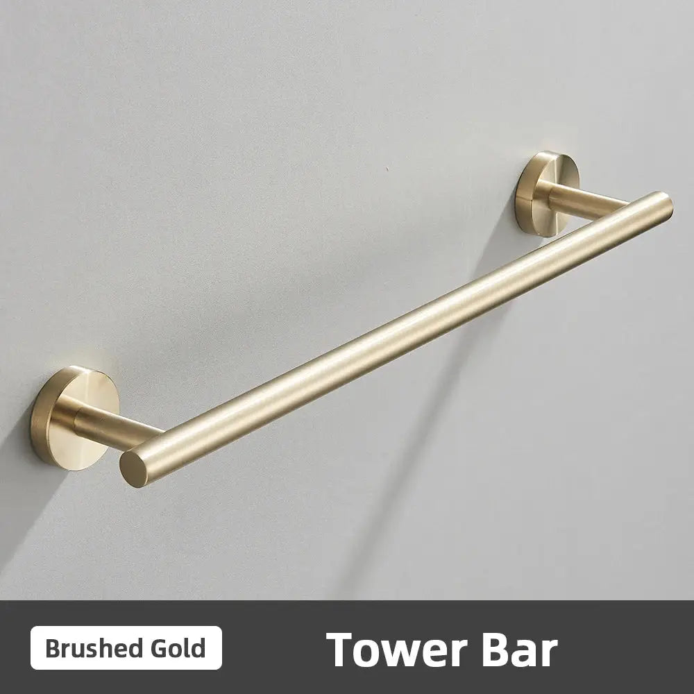 Gold Bathroom Accessories Set