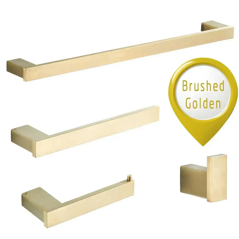 Brushed Gold Rectangular Set
