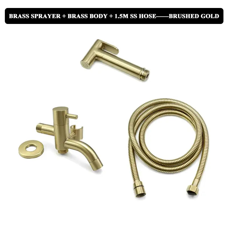 Gold Bidet Faucet Set