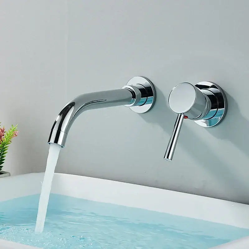 Gold Black Wall Faucet