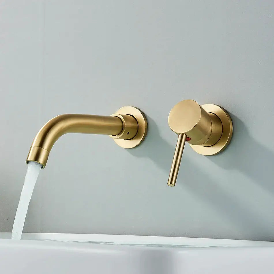 Gold Black Wall Faucet