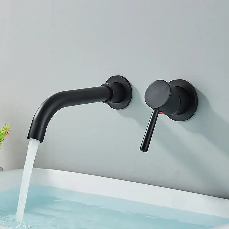 Gold Black Wall Faucet