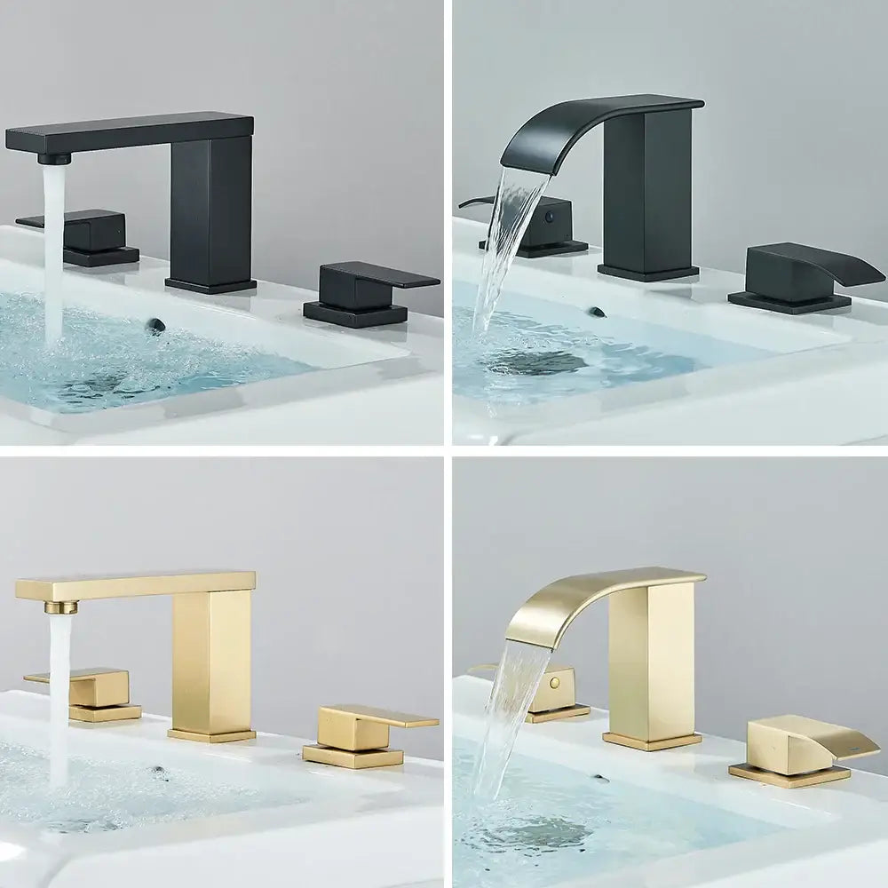Brushed Gold Waterfall Faucet