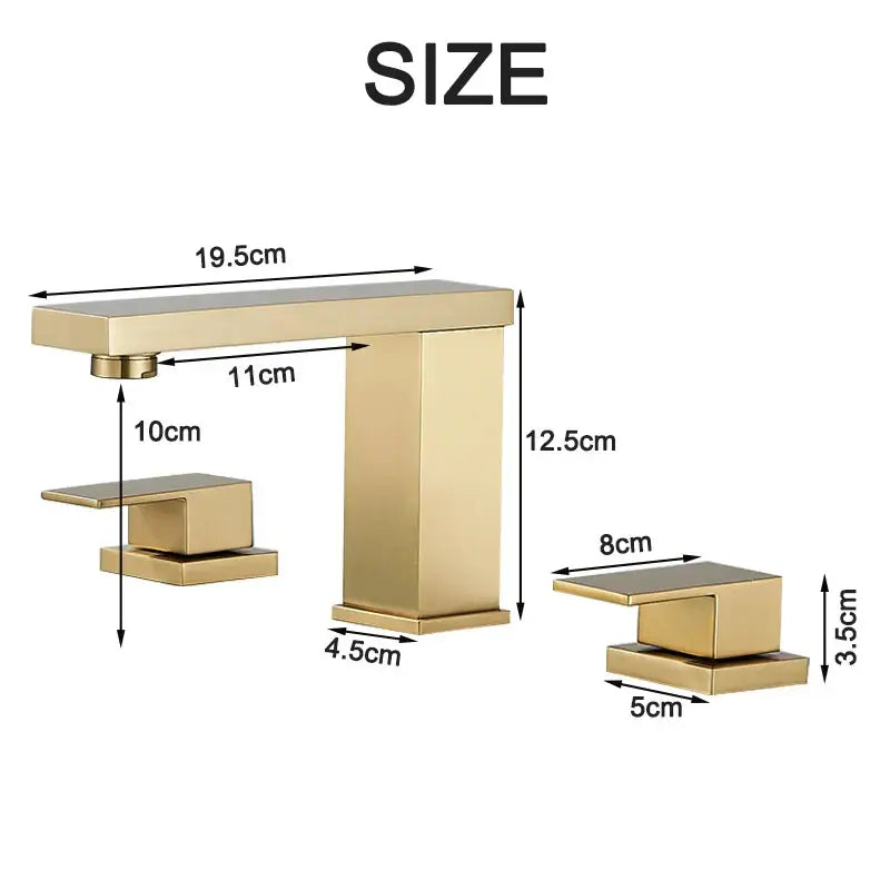 Brushed Gold Waterfall Faucet