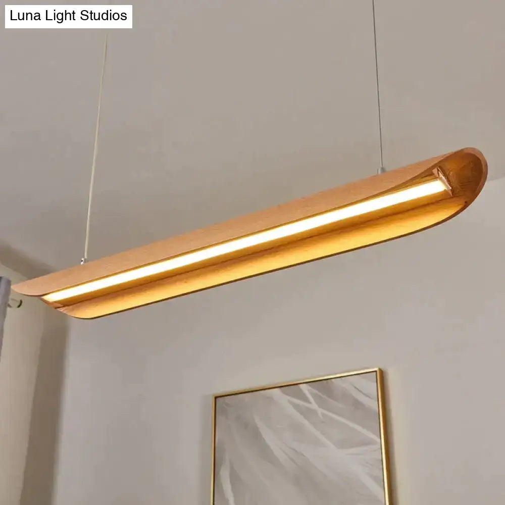 Wood Gold Chandelier Light