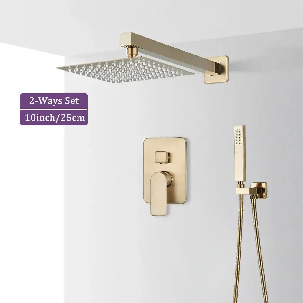 Brushed Gold Shower Faucet