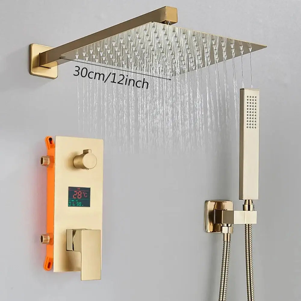 Brushed Gold Shower Faucet