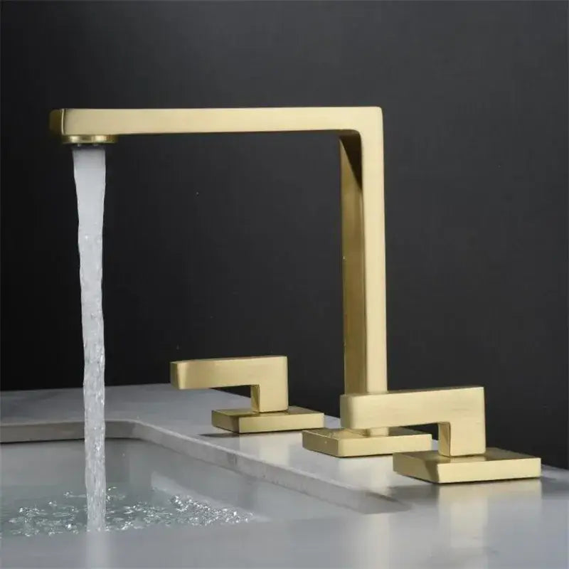 Gold Waterfall Sink Faucet
