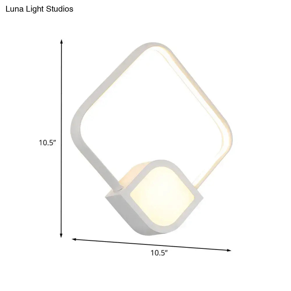Gold White LED Sconce