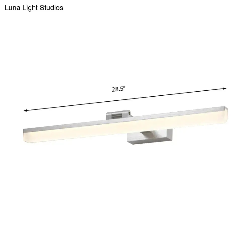 Metal LED Vanity Sconce Brushed Three-Size