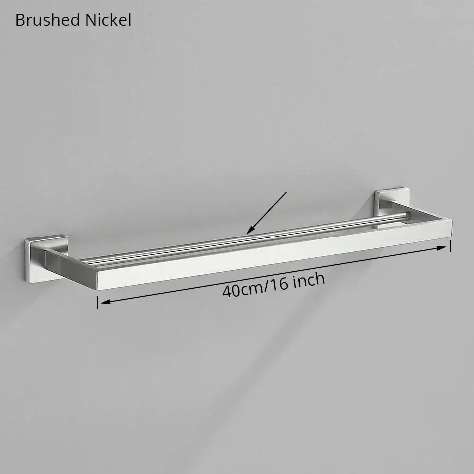 Nickel Bathroom Accessory Set