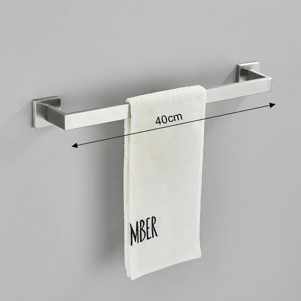 Nickel Bathroom Accessory Set