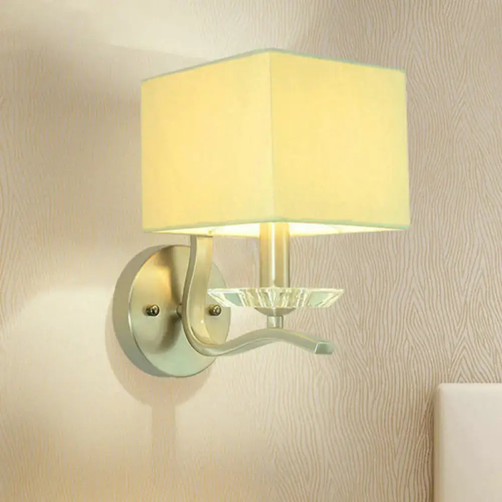 Nickel Crystal Wall Lamp