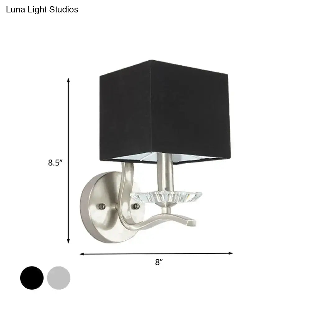 Nickel Crystal Wall Lamp