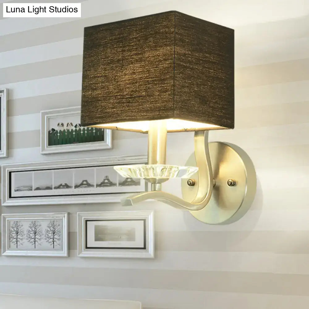 Nickel Crystal Wall Lamp