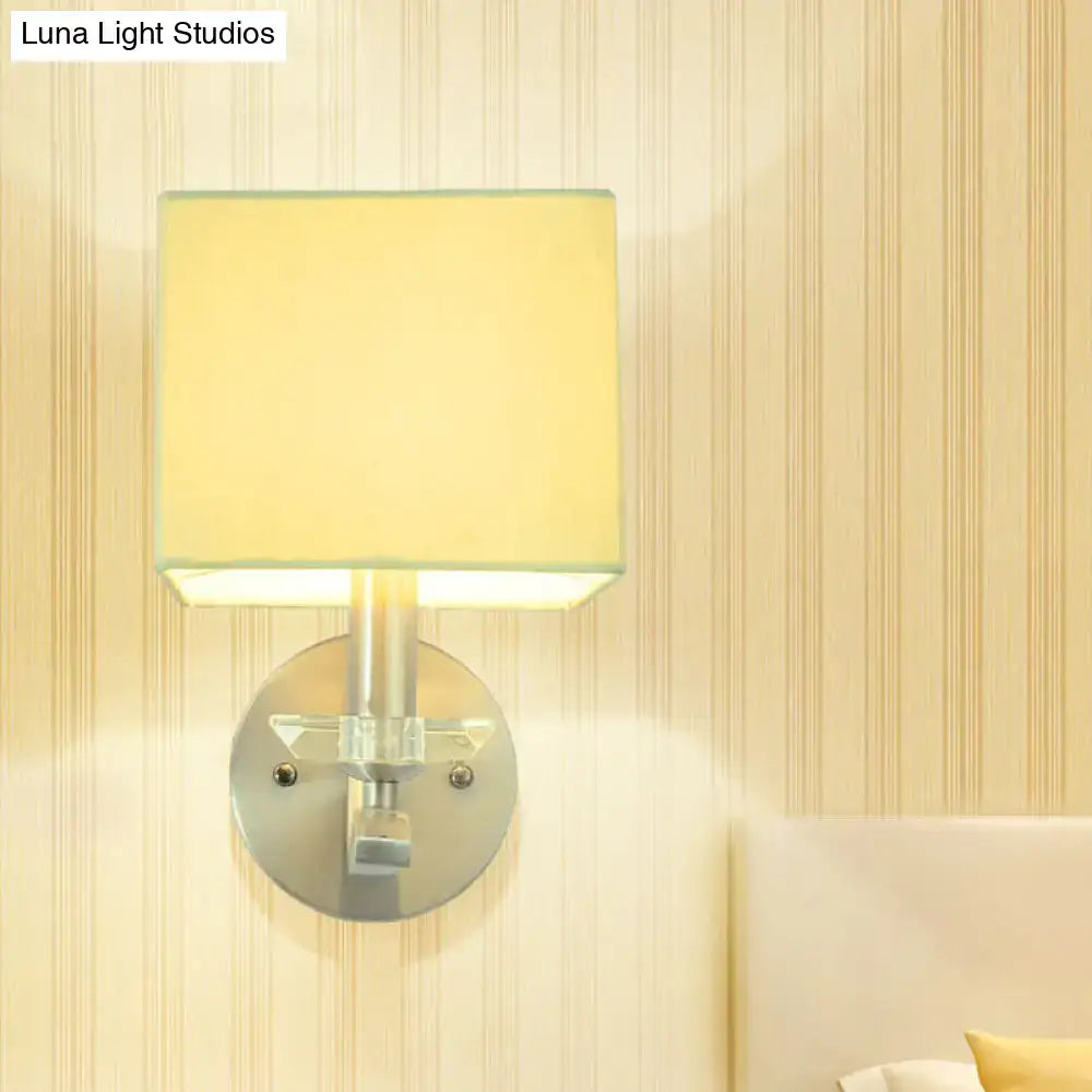 Nickel Crystal Wall Lamp