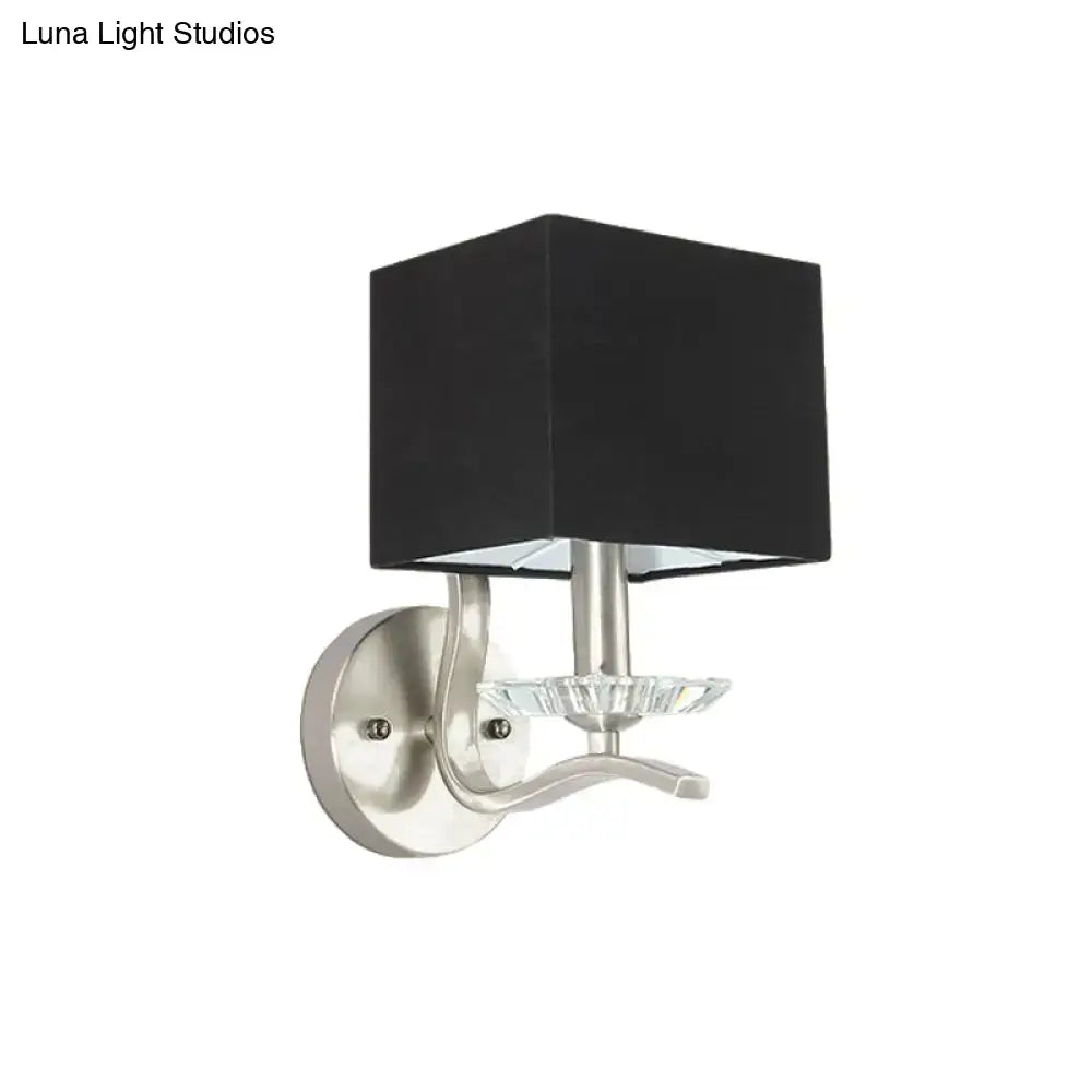 Nickel Crystal Wall Lamp