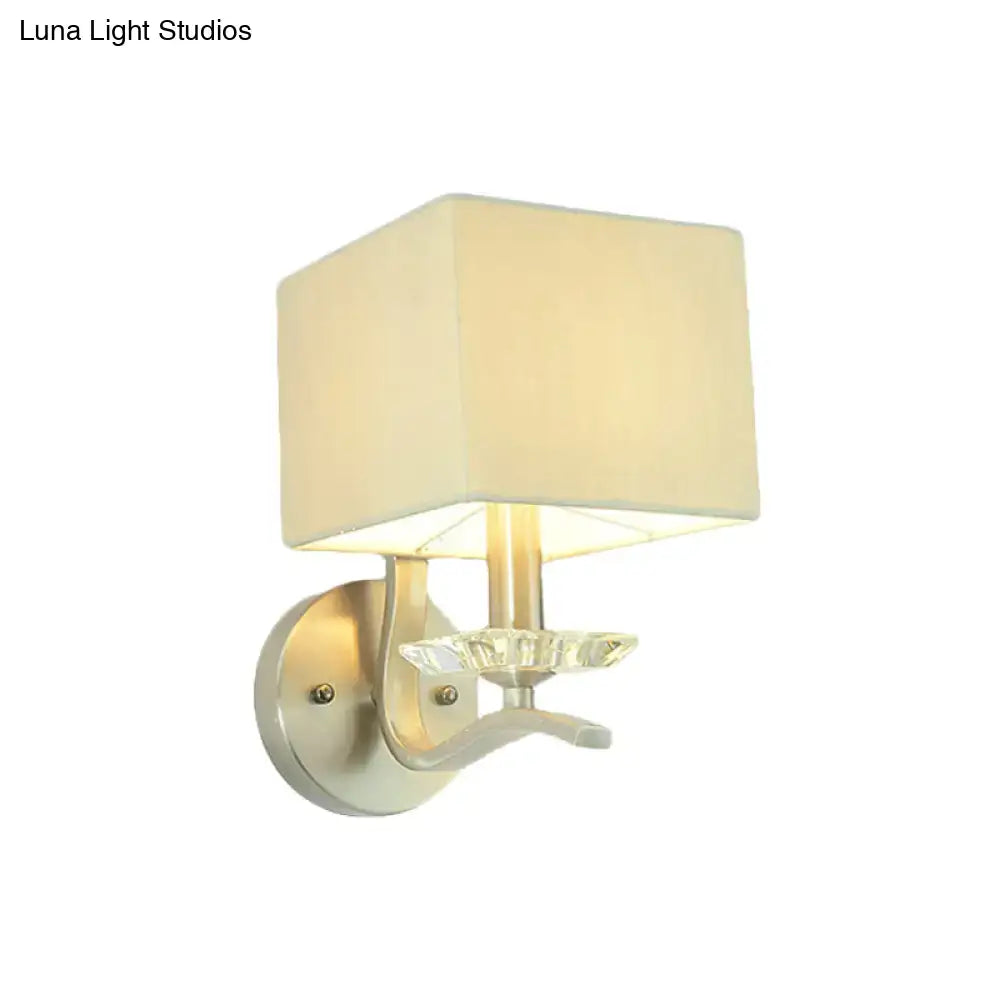 Nickel Crystal Wall Lamp