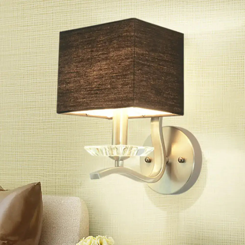 Nickel Crystal Wall Lamp