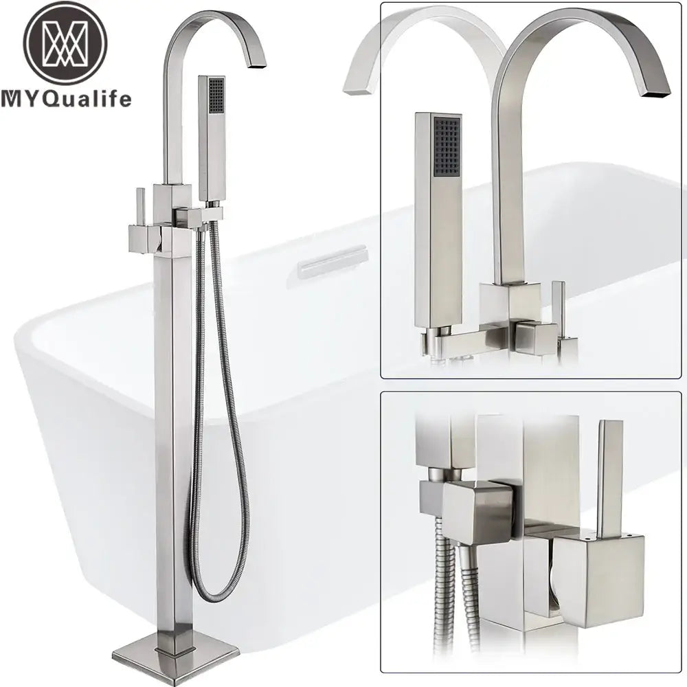 Nickel Freestanding Tub Faucet