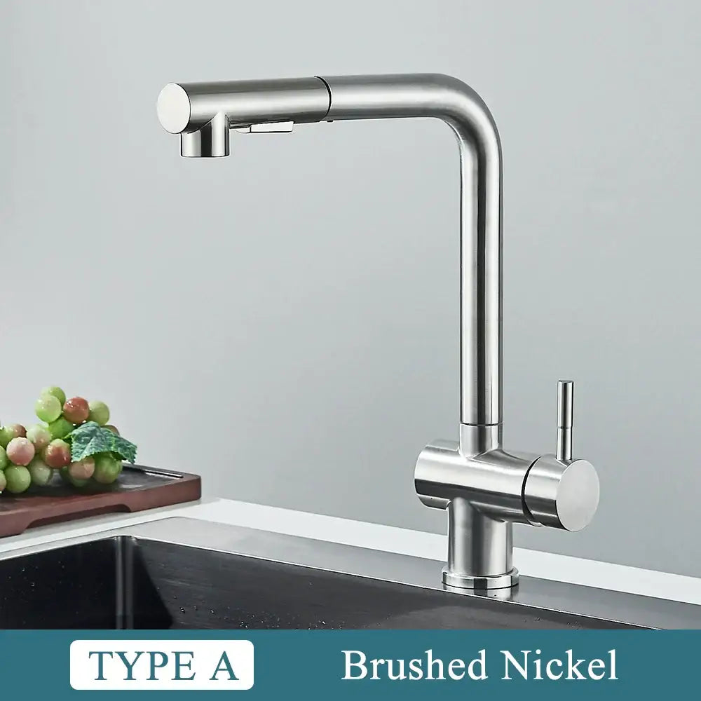 Nickel Dual Spray Faucet