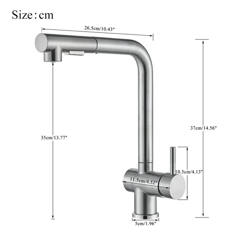 Nickel Dual Spray Faucet