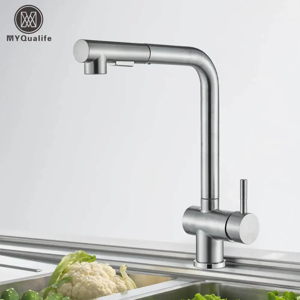 Nickel Dual Spray Faucet