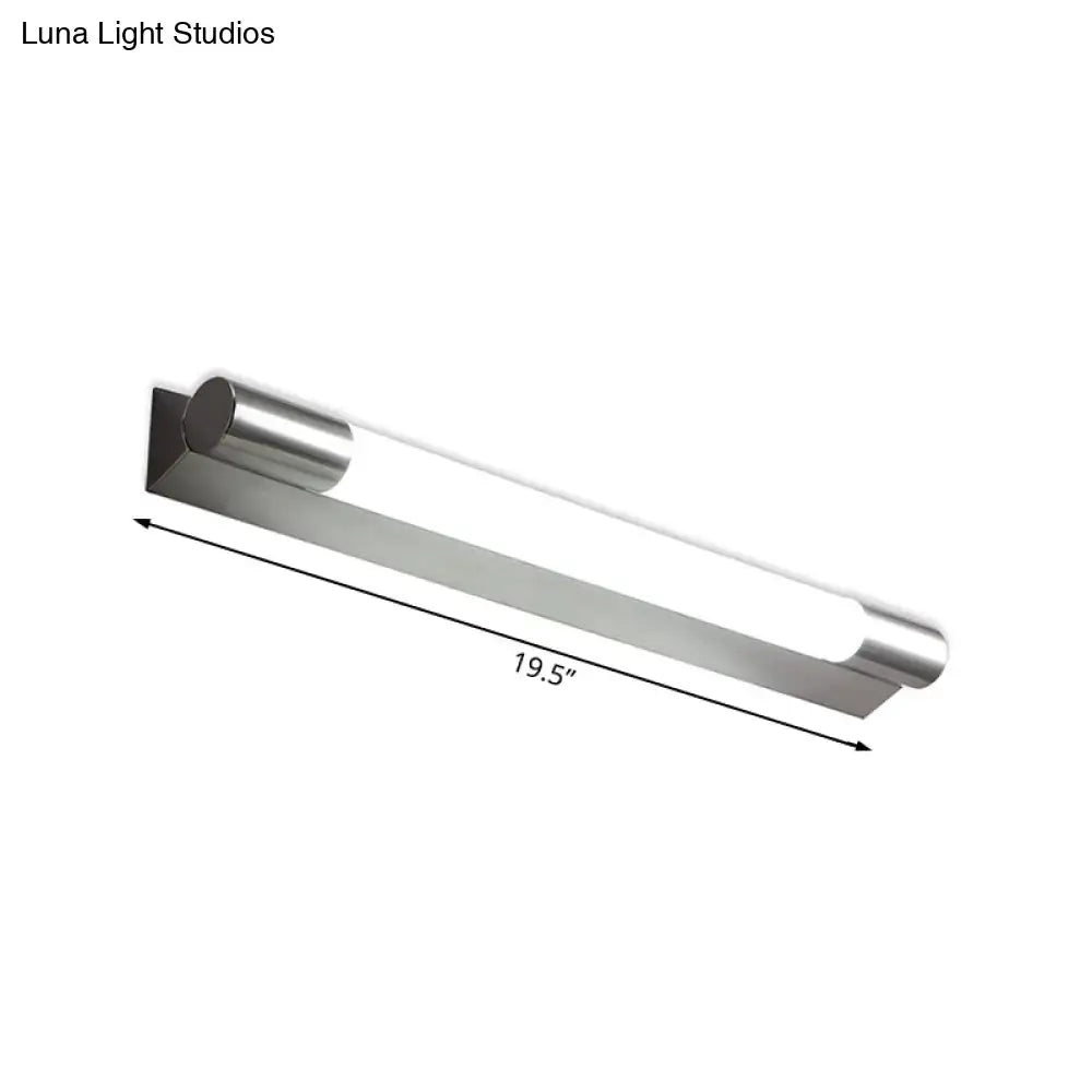 Nickel Warm Vanity Light