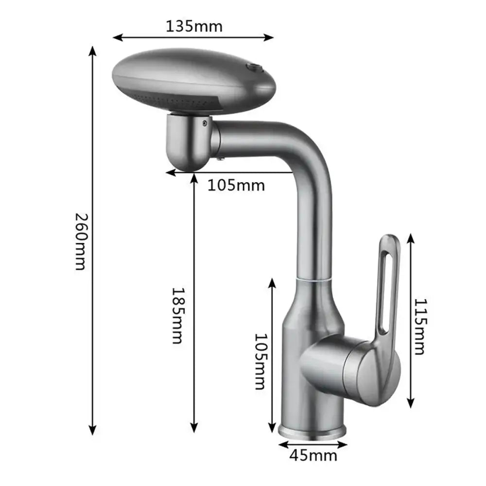 Nickel Rotation Kitchen Faucet