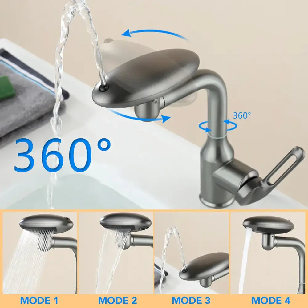 Nickel Rotation Kitchen Faucet