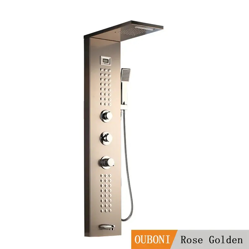 Nickel Shower Column Spout