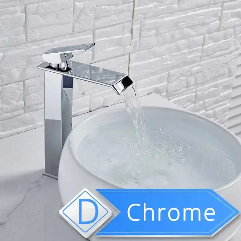 Nickel Waterfall Basin Faucet