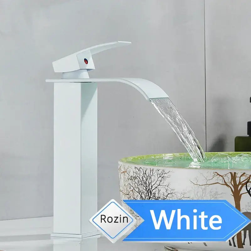 Nickel Waterfall Basin Faucet