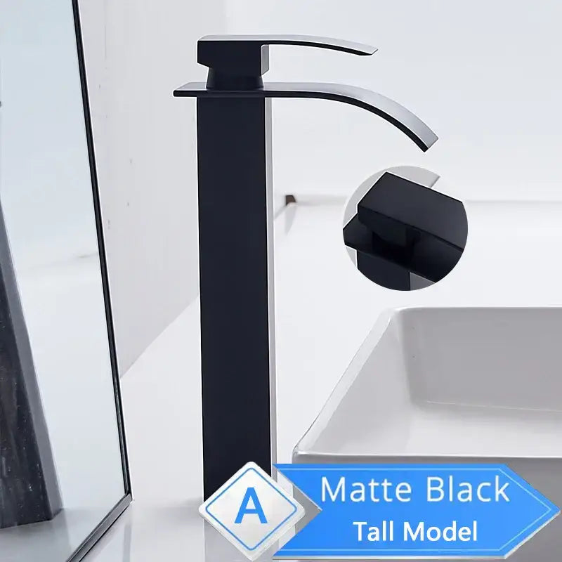 Nickel Waterfall Basin Faucet