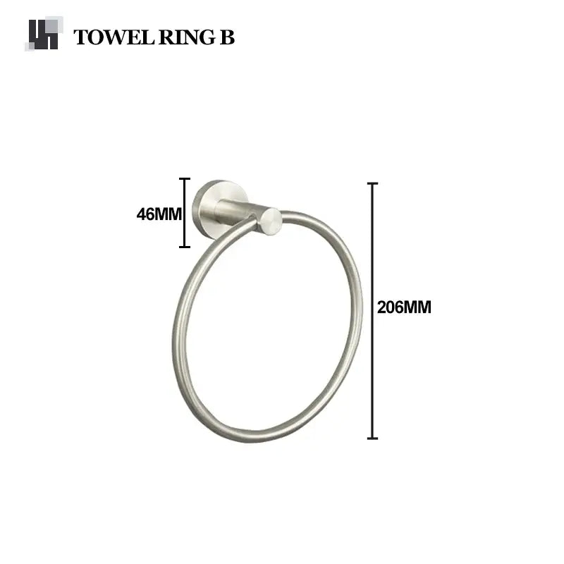 Nickel Towel Bar Set