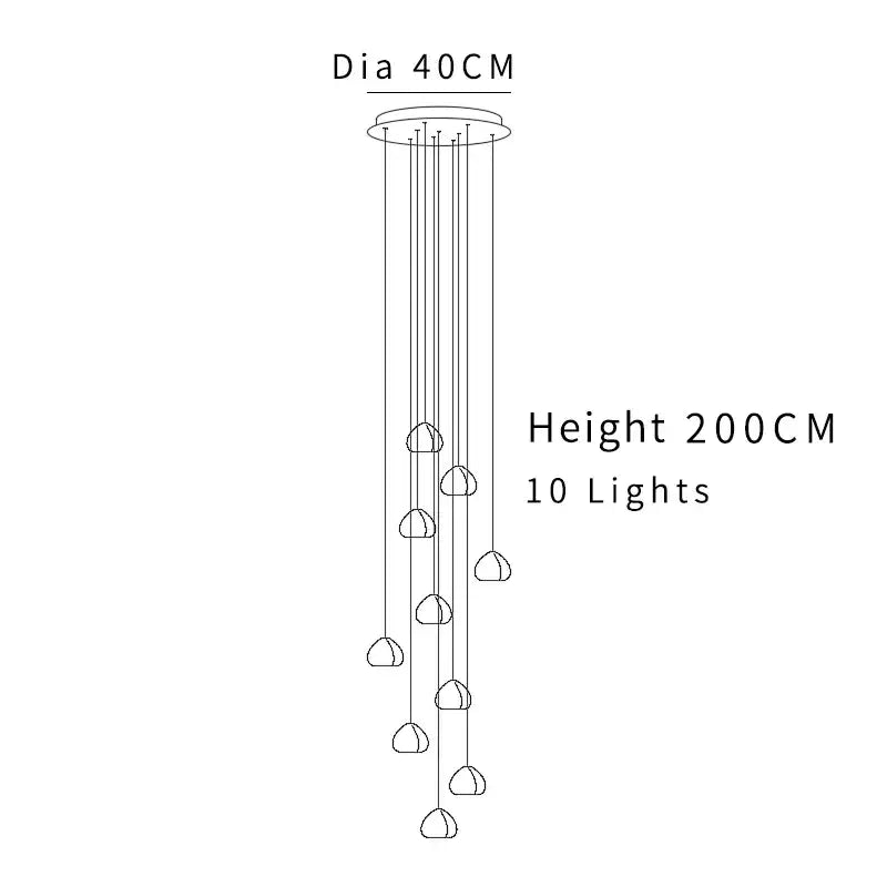 Crystal Ball Chandelier Light