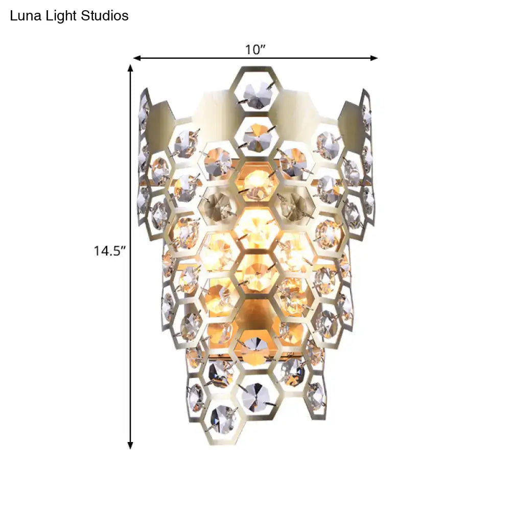 Champagne Crystal Wall Sconce