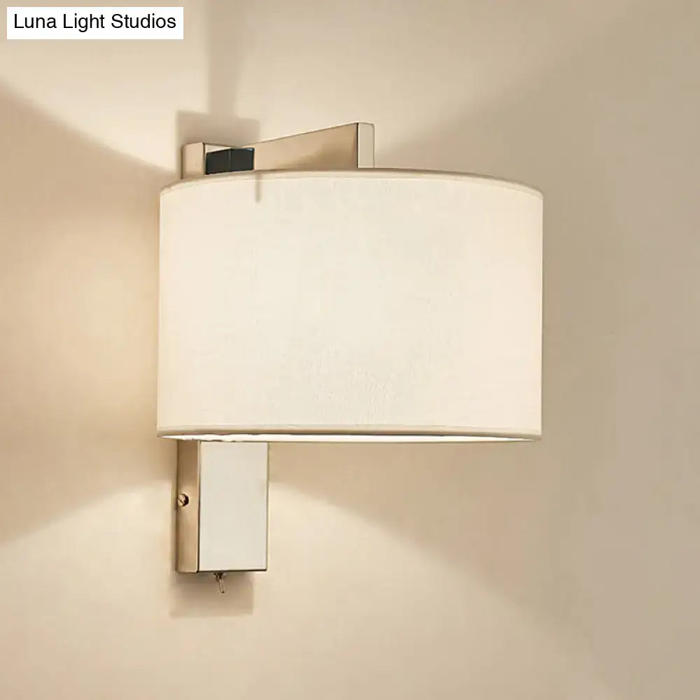 Charcoal Drum Fabric Sconce