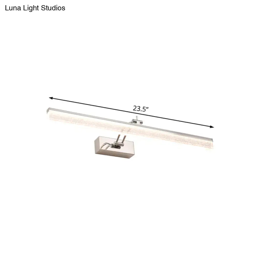 Chrome LED Vanity Light Five-Size Dual-Temp