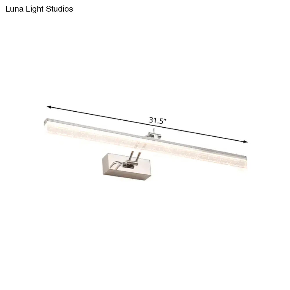 Chrome LED Vanity Light Five-Size Dual-Temp