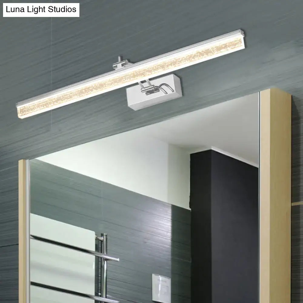 Chrome LED Vanity Light Five-Size Dual-Temp
