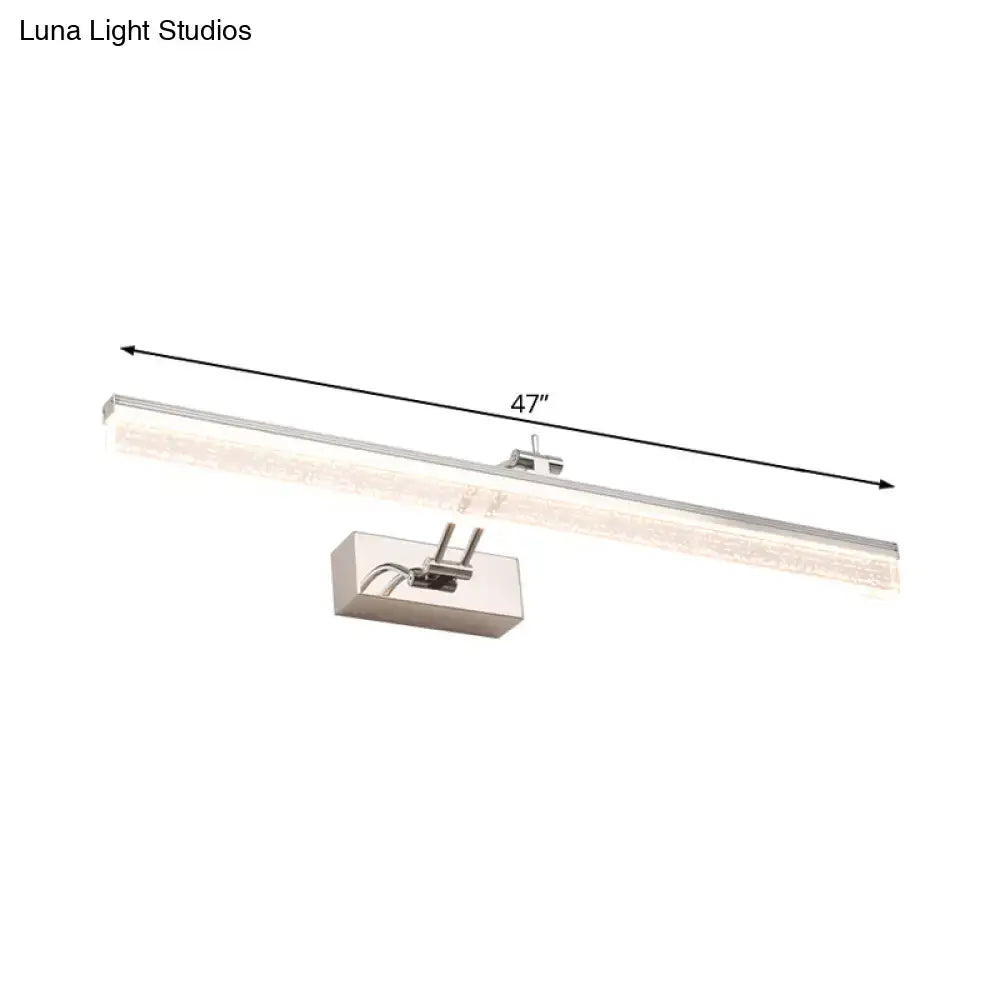 Chrome LED Vanity Light Five-Size Dual-Temp