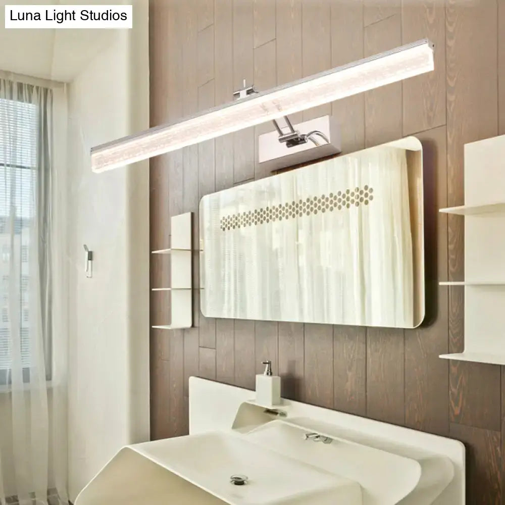 Chrome LED Vanity Light Five-Size Dual-Temp