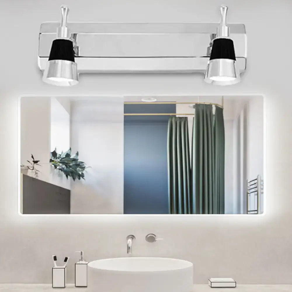 Chrome Cone Wall Lamp