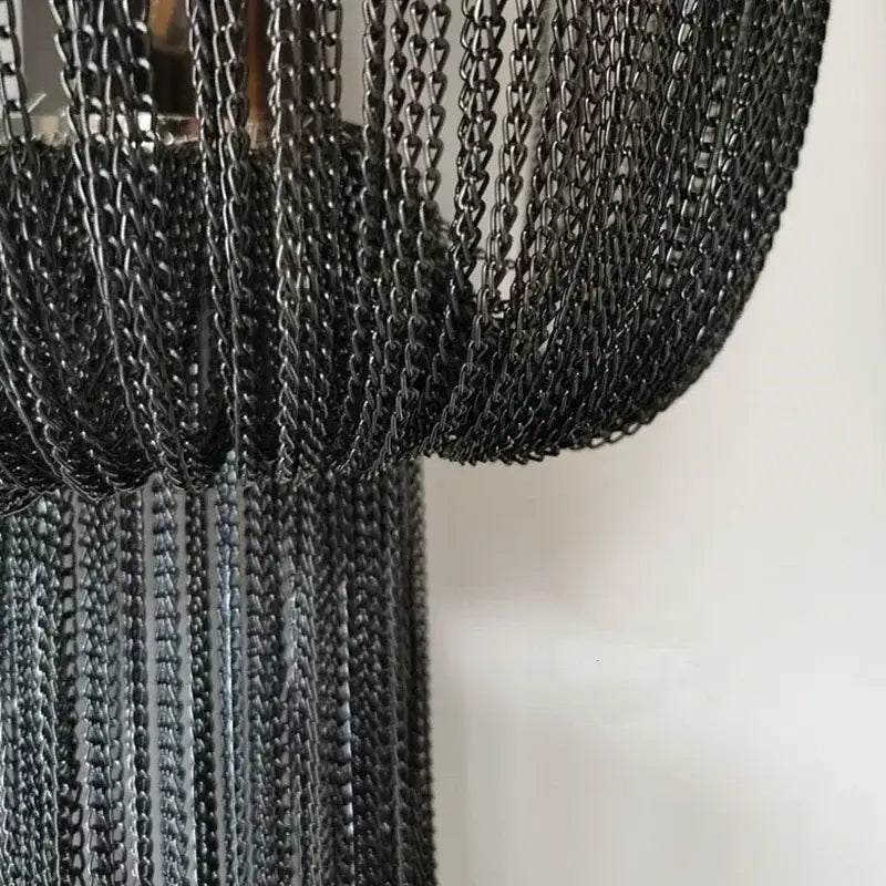 Chrome Chain Wall Sconce