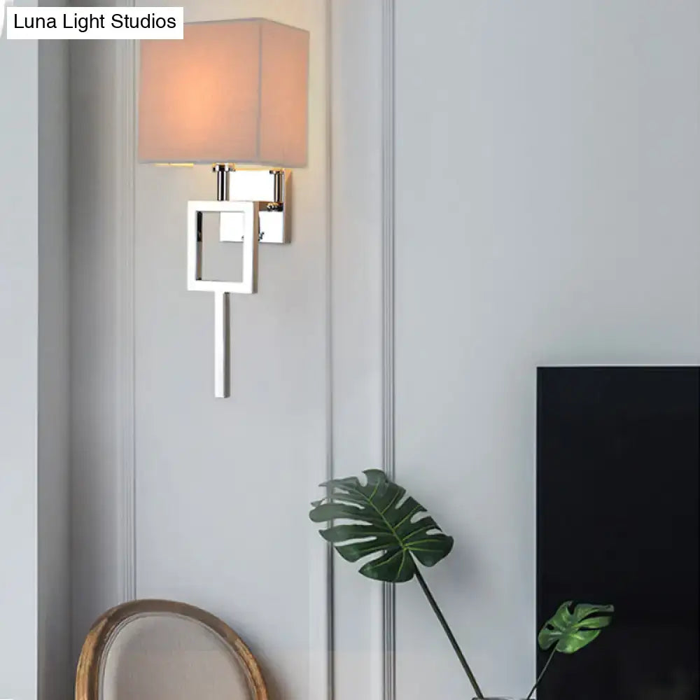 Beige Square Wall Lamp