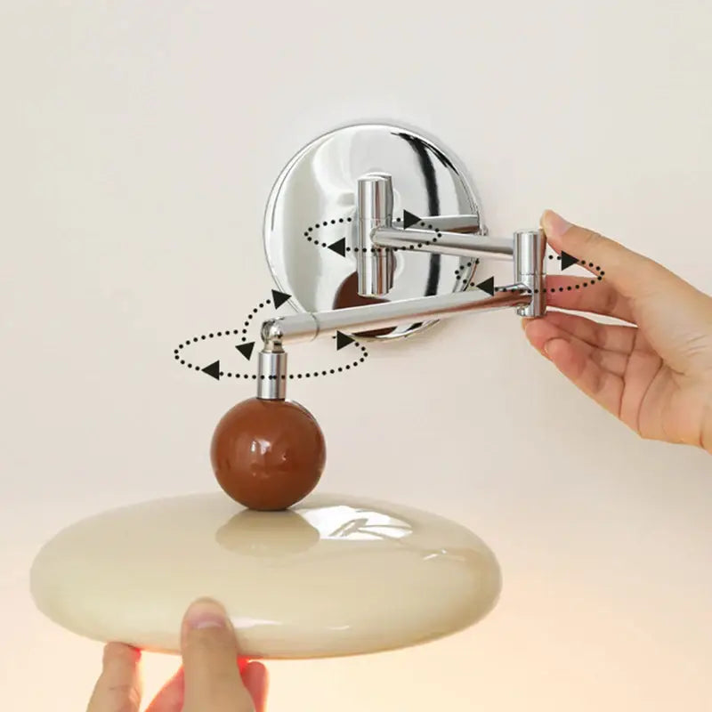 Chrome Ceramic Wall Lamp