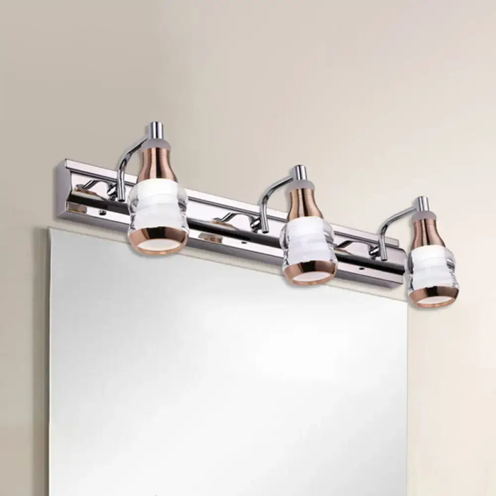 Chrome Rose Vanity Light
