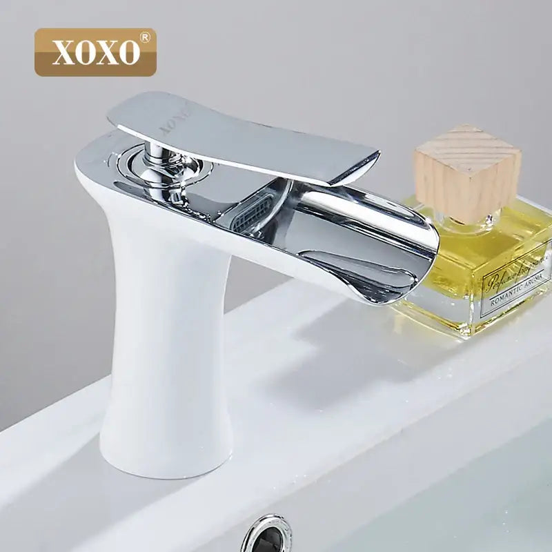 White Copper Waterfall Faucet